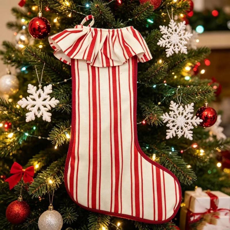 Christmas Stocking Burlap Text - Christmas Stocking Hanging 评论和价格