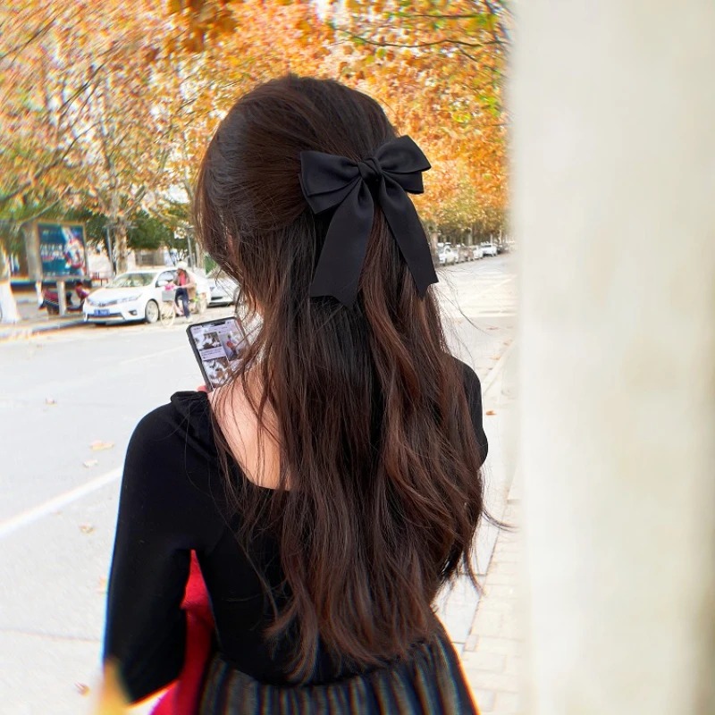 Elegant solid color black red  - Ribbon Bow Gift 评论和价格