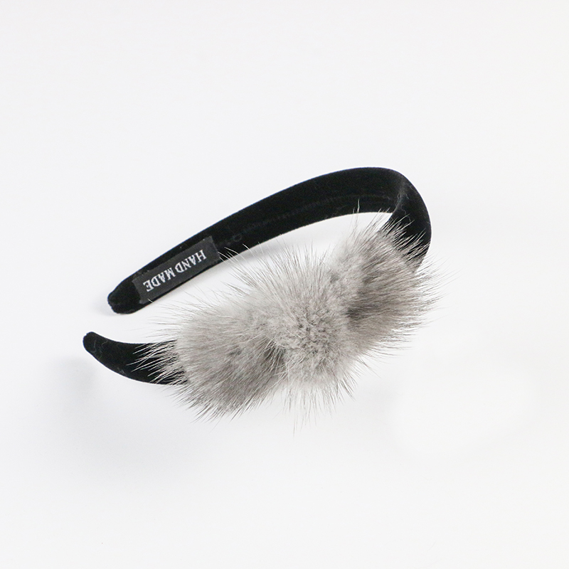 Real Mink Cosmetic Headbands W - Ribbon Bow Gift 评论和价格