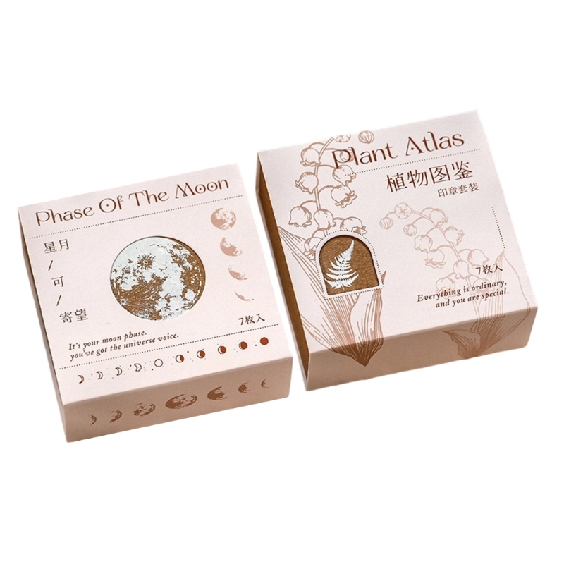 Block Seal Set 7 Piece Boxed P - Gift Box Wrap Set 评论和价格