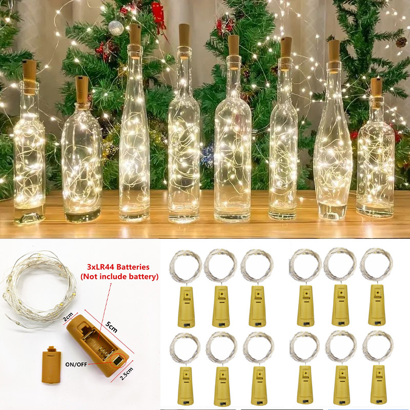 6pcs 20led Wine Bottle with Co - Led Fairy String Lights 评论和价格
