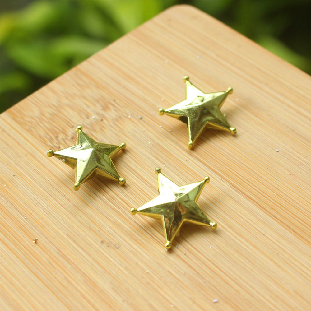 10PCS 2Sizes DIY Gold Star Top - Star Tree Topper 评论和价格