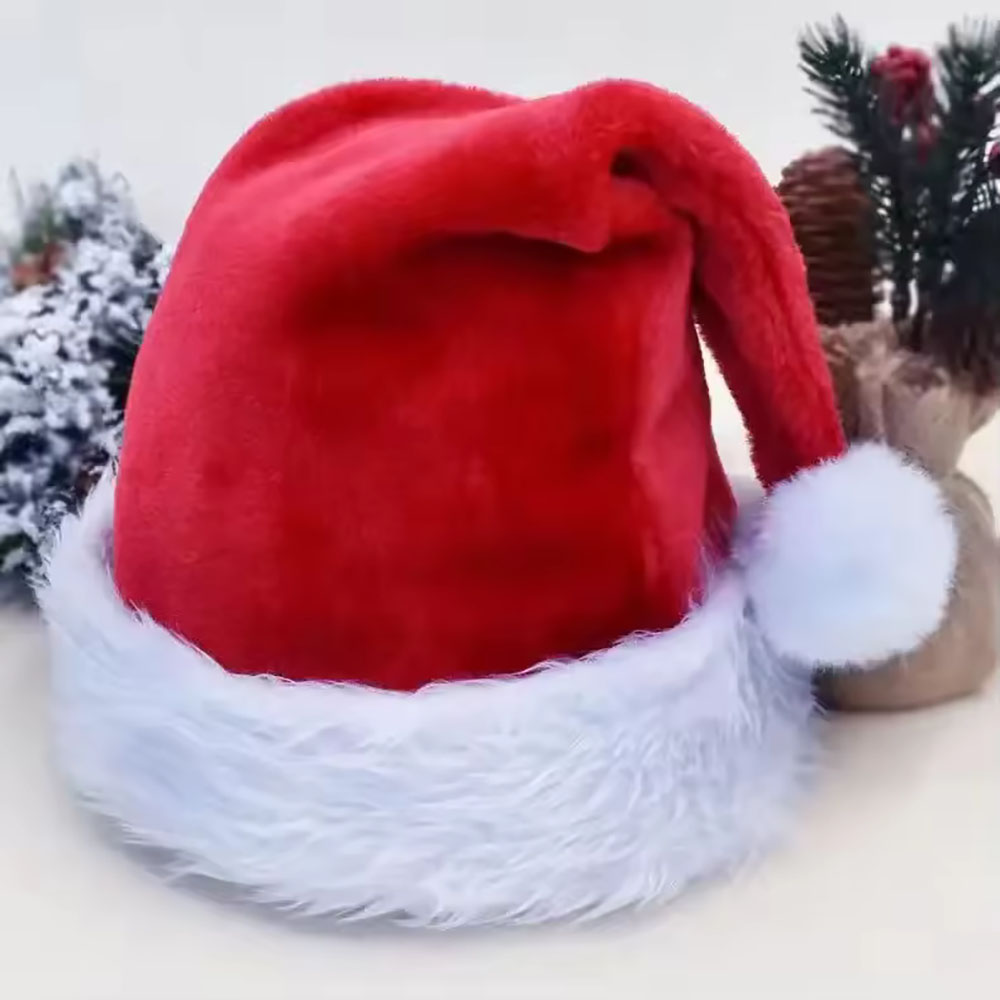 New Christmas Hat Adults Child - Santa Hat Plush 评论和价格