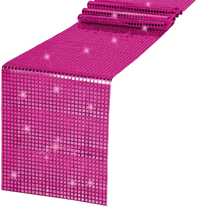 Shiny Mirror Gold/Silver Foil  - Christmas Table Runner 评论和价格