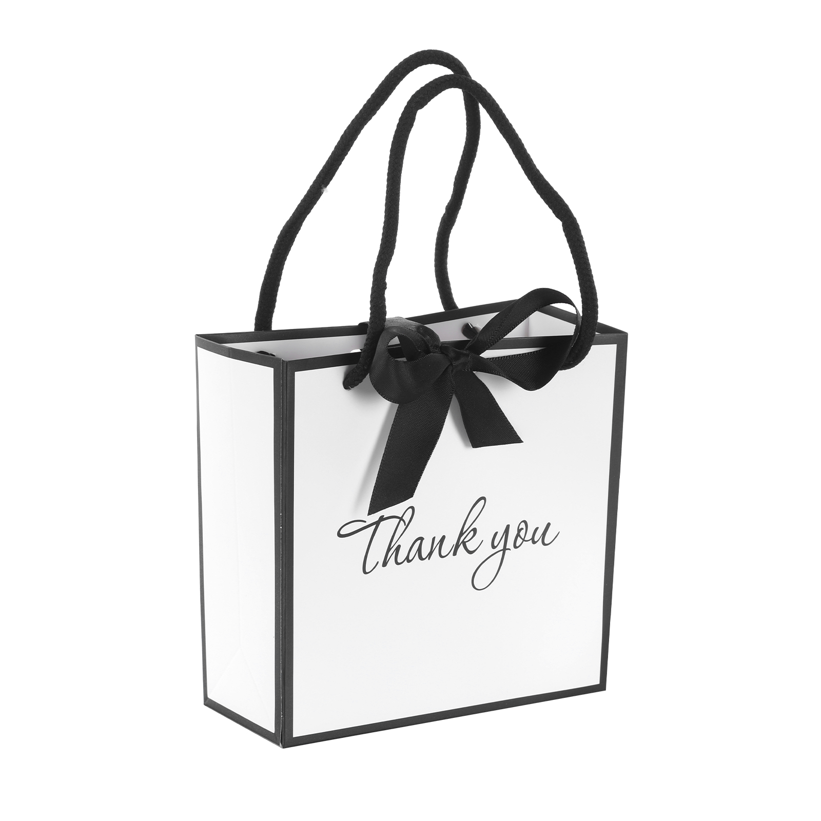 50Pcs Thank You Gift Bag with  - Ribbon Bow Gift 评论和价格