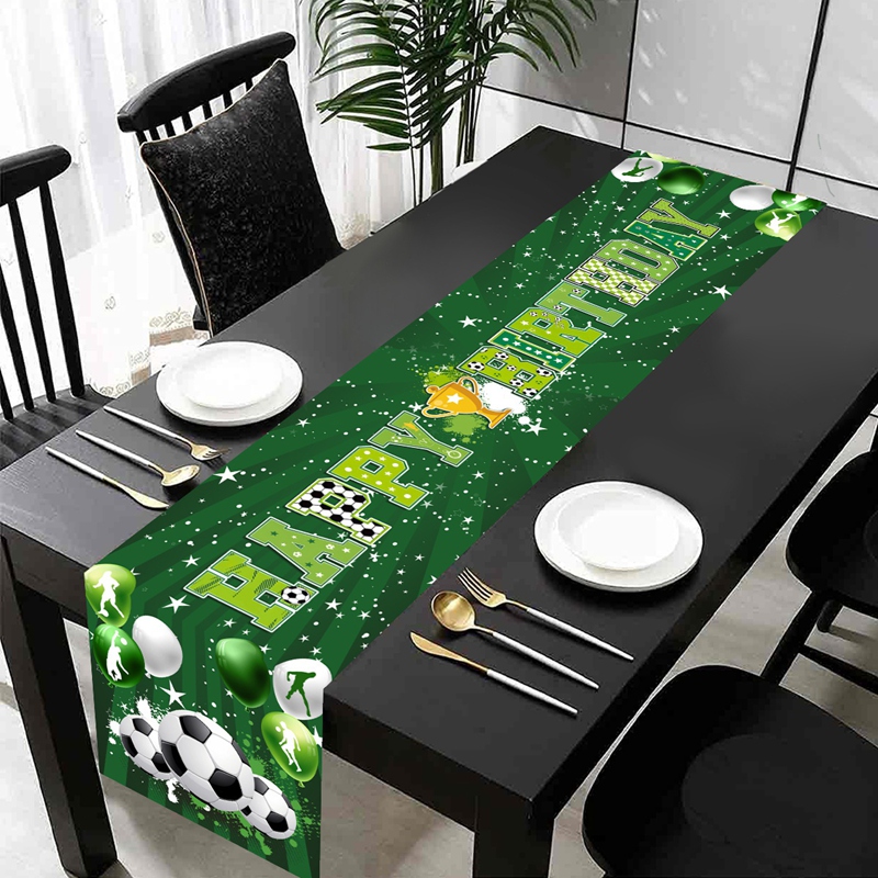 1pc Soccer/Football Party Tabl - Christmas Table Runner 评论和价格
