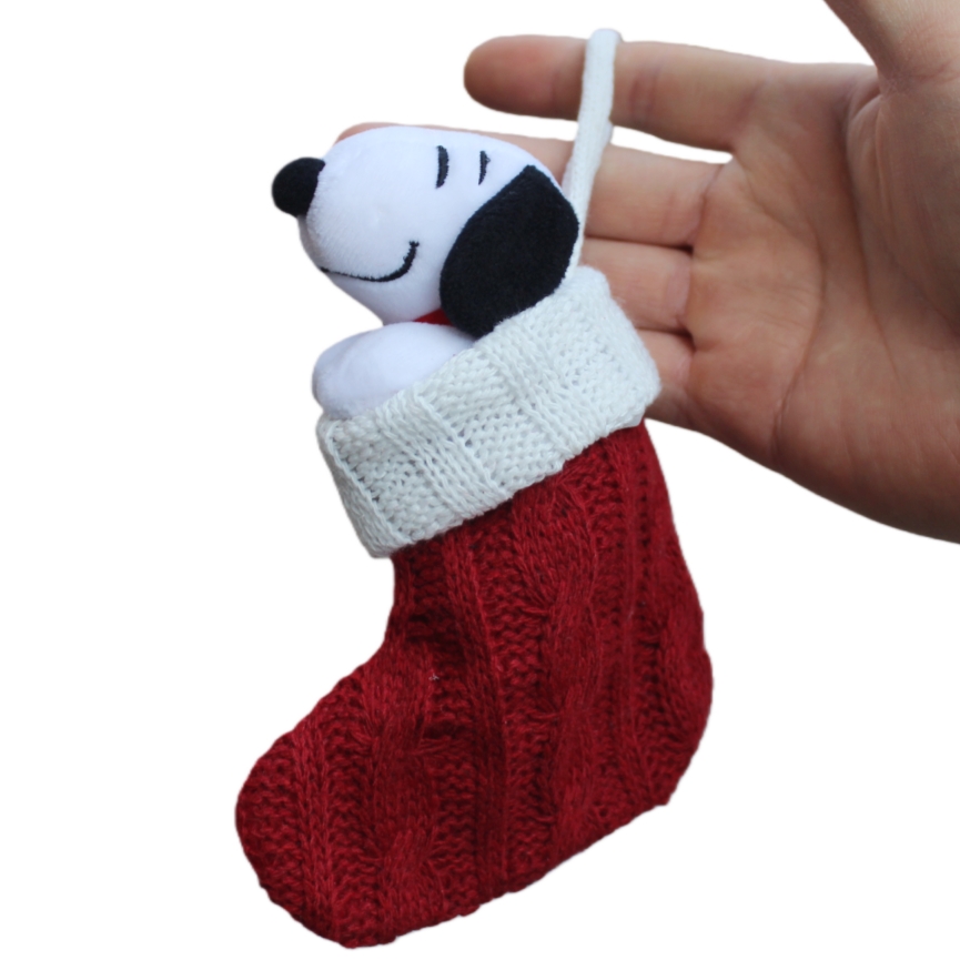 6piece 15CM Peanuts Christmas  - Christmas Stocking Hanging 评论和价格
